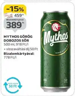 Auchan MYTHOS GÖRÖG DOBOZOS SÖR ajánlat