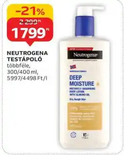 Auchan Neutrogena testápoló ajánlat