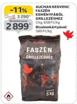 Auchan AUCHAN KEDVENC FASZÉN KEMÉNYFÁBÓL GRILLEZÉSHEZ ajánlat