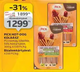 Auchan PICK Hot-dog kolbász ajánlat