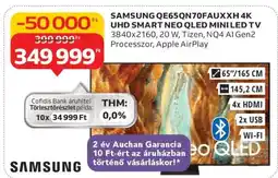 Auchan SAMSUNG QE65QN70FAUXXH 4K UHD SMART NEO QLED MINI LED TV ajánlat