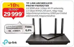 Auchan TP-LINK ARCHER AX55 PRO WI-FI6 ROUTER ajánlat