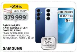 Auchan Samsung S25 Kártyafüggetlen Okostelefon ajánlat