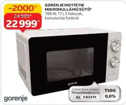 Auchan Gorenje MO17E1W Mikrohullámú Sütő ajánlat