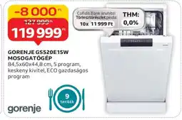 Auchan GORENJE GS520E15W MOSOGATÓGÉP ajánlat