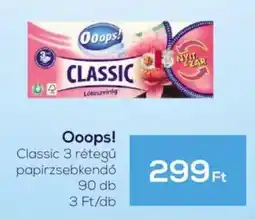 GRoby Ooops! Classic 3 rétegű papírzsebkendő ajánlat