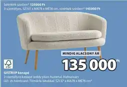 JYSK GISTRUP kanapé ajánlat