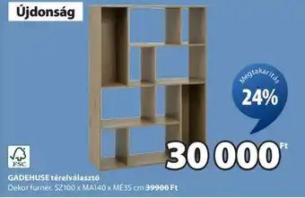 JYSK GADEHUSE térelválasztó ajánlat