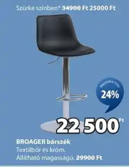 JYSK BROAGER bárszék ajánlat