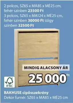 JYSK BAKHUSE cipősszekrény ajánlat