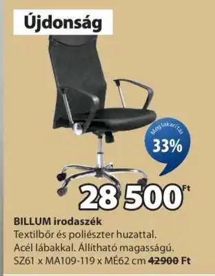 JYSK BILLUM irodaszék ajánlat