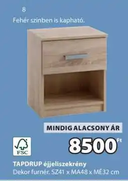 JYSK TAPDRUP éjjeliszekrény ajánlat