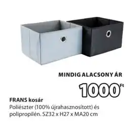 JYSK FRANS kosár ajánlat