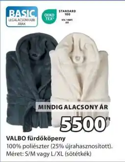 JYSK VALBO fürdőköpeny ajánlat