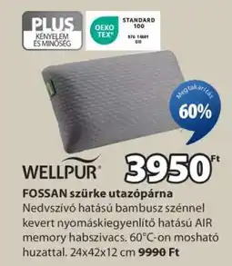 JYSK WELLPUR FOSSAN szürke utazópárna ajánlat