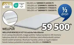 JYSK WELLPUR BOKSELVI GT110 szürke fekvőbetét ajánlat