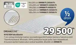 JYSK DREAMZONE KVISTEN fekvőbetét ajánlat