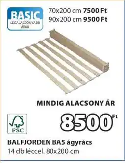 JYSK BALFJORDEN BA5 ágyrács ajánlat