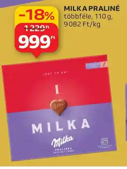 Auchan Milka praliné ajánlat
