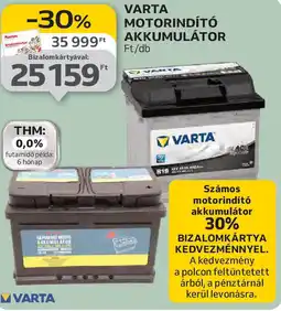 Auchan Varta motorindító akkumulátor ajánlat