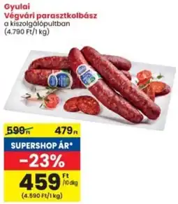 Interspar Gyulai Végvári parasztkolbász ajánlat