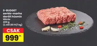 Interspar S-BUDGET sertés-marha darált húsmix ajánlat