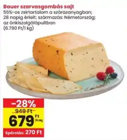 Interspar Bauer szarvasgombás sajt ajánlat