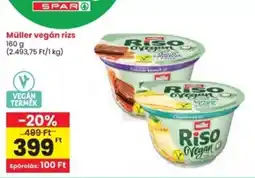 Interspar Müller vegán rizs ajánlat