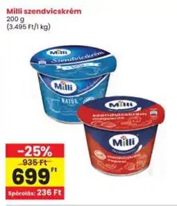 Interspar Milli szendvicskrém ajánlat