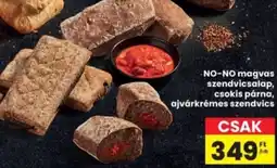 Interspar NO-NO magvas szendvicsalap, csokis párna, ajvárkrémes szendvics ajánlat