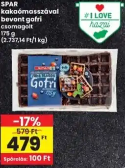 Interspar SPAR kakaómasszával bevont gofri ajánlat