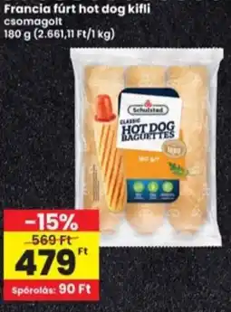 Interspar Francia fúrt hot dog kifli ajánlat