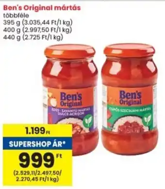 Interspar Ben's Original mártás ajánlat