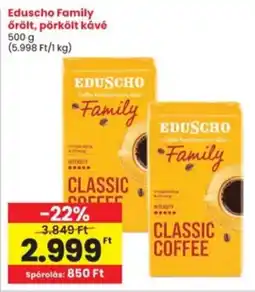 Interspar Eduscho Family örölt, pörkölt kávé ajánlat