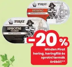 Interspar Pirat hering, heringfilé és sprotni ajánlat