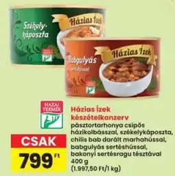 Interspar Házias Izek készételkonzerv ajánlat
