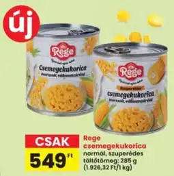 Interspar Rege csemegekukorica ajánlat
