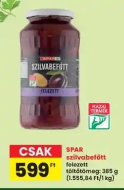 Interspar SPAR szilvabefőtt ajánlat