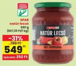 Interspar SPAR natúr lecsó ajánlat