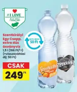 Interspar Szentkirályi Egy Csepp, extra dús ásványvíz ajánlat