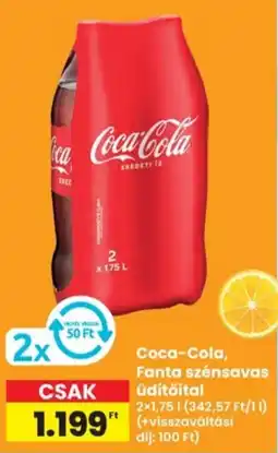 Interspar Coca-Cola, Fanta szénsavas üdítőital ajánlat