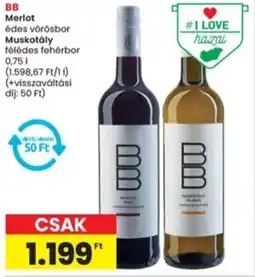 Interspar BB Merlot, Muskotály ajánlat