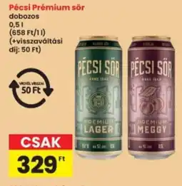 Interspar Pécsi Prémium sör ajánlat