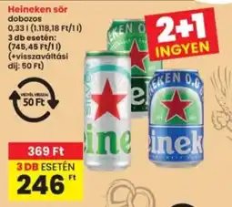 Interspar Heineken sör ajánlat