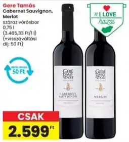 Interspar Gere Tamás Cabernet Sauvignon, Merlot ajánlat