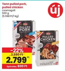 Interspar Tann pulled pork, pulled chicken ajánlat