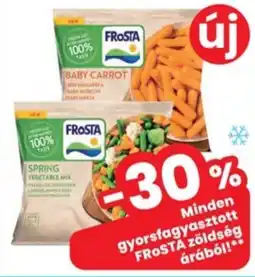 Interspar Gyorsfagyasztott FROSTA zöldség ajánlat