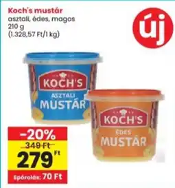 Interspar Koch's mustár ajánlat