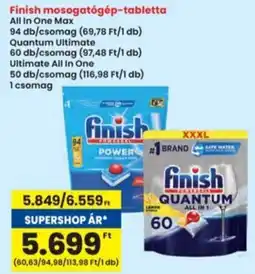 Interspar Finish mosogatógép-tabletta ajánlat