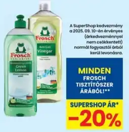 Interspar Frosch tisztítószer árából ajánlat